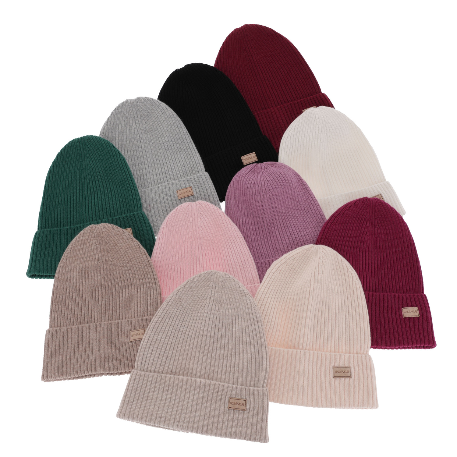 Dam vintermössa, vår, ljusrosa, 100% Merino Ull, Sophie