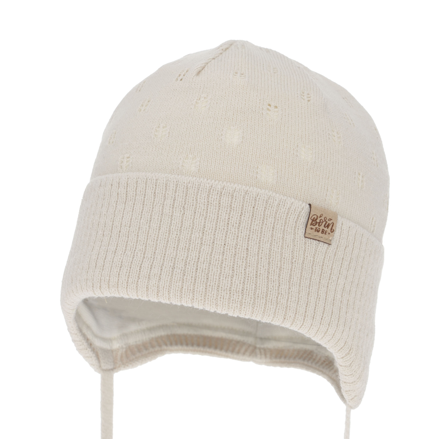 Flicka höst/vår mössa, rosa, med knytband, Froya