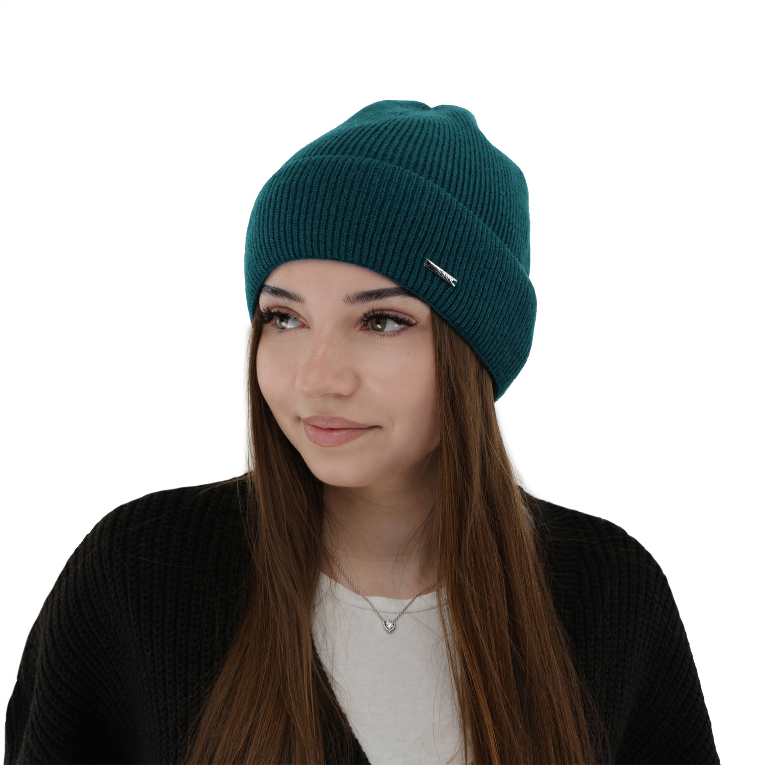 Dam vinter mössa, ljusbeige, med merino ull med kashmir, Sindra