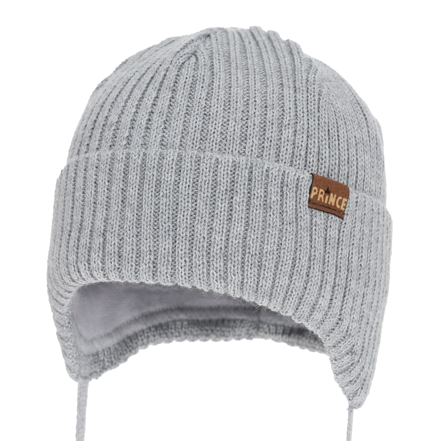 Pojke vintermössa, med knytband, med merinull, grå, Puser