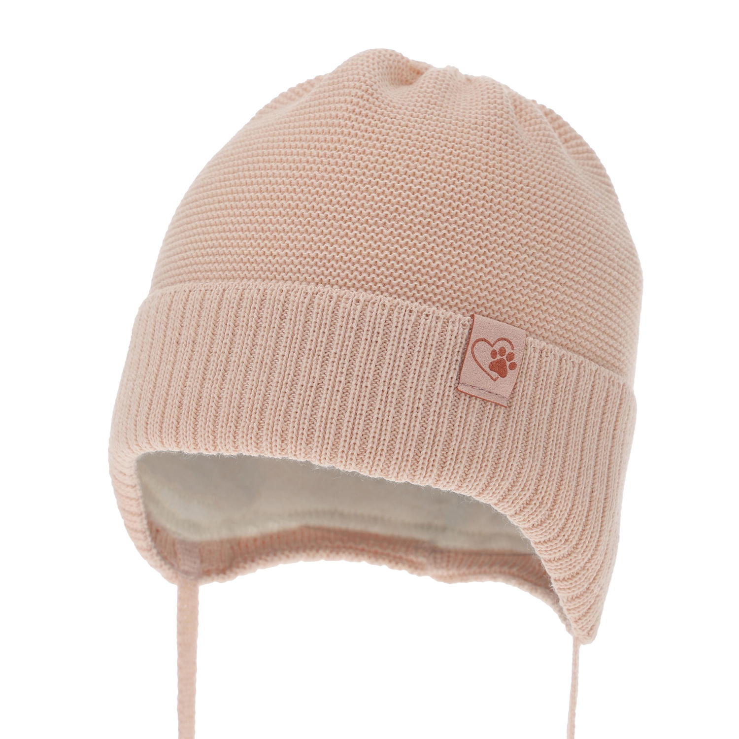 Flicka vintermössa, morell, med knytband, med merinull, Dari