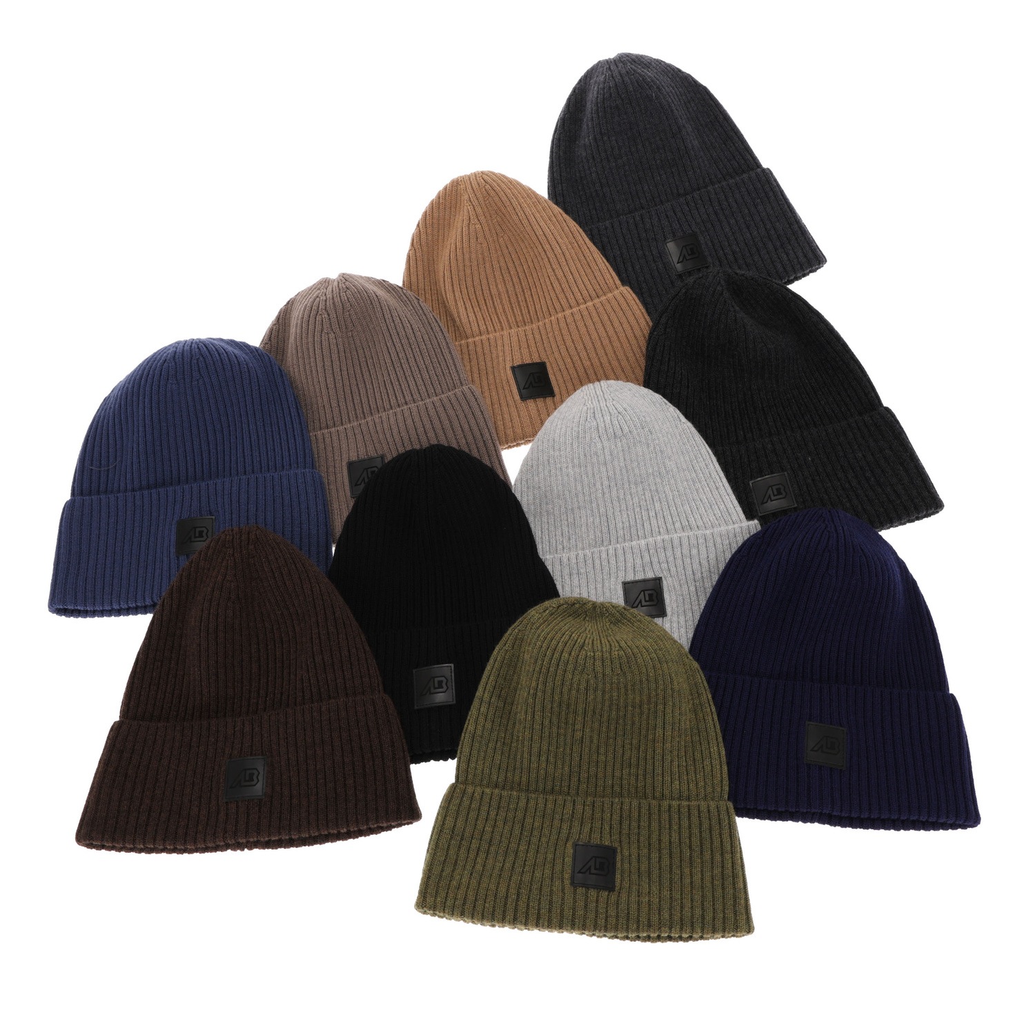 Herr vintermössa, mörkgrå, 100% Merino Ull, Matias