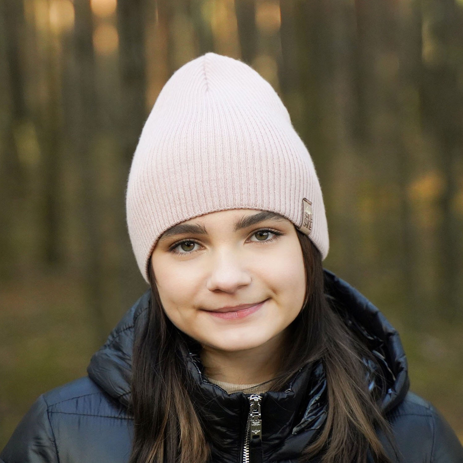 Flicka vintermössa, rosa, Elvina