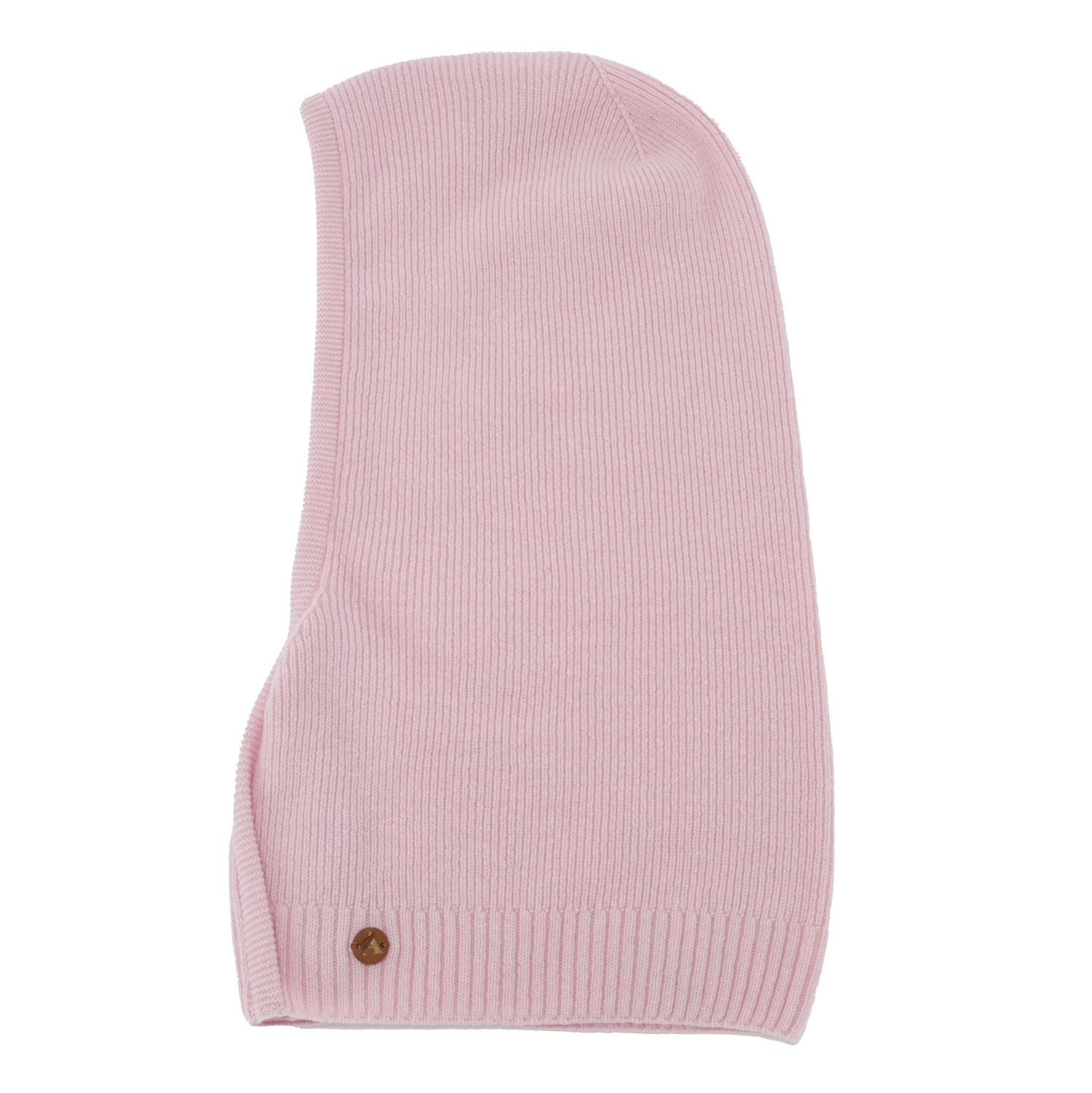 Balaclava höst, vinter, dam, ljusrosa, merinull med kaschmir, Kiruna