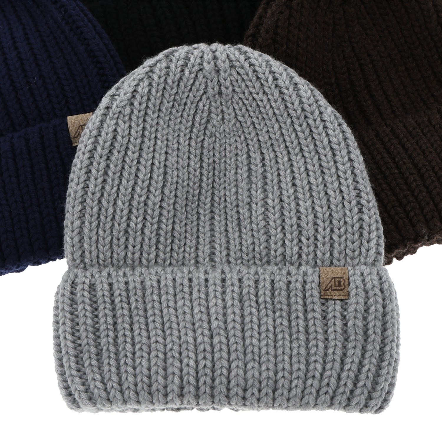 Herr vintermössa, blå, med 100% Merino Ull, Berno