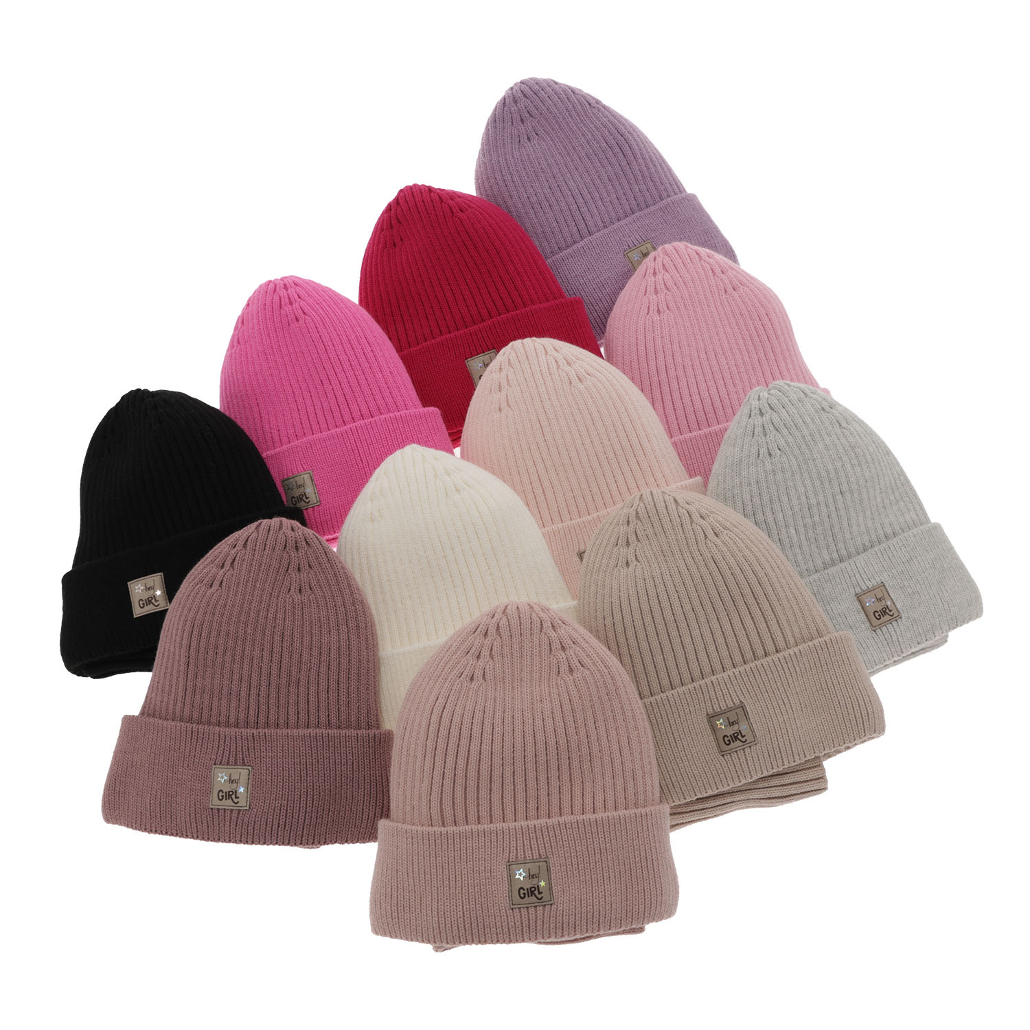 Flicka vinter set: mössa och tubhalsduk, rosa, Georgina