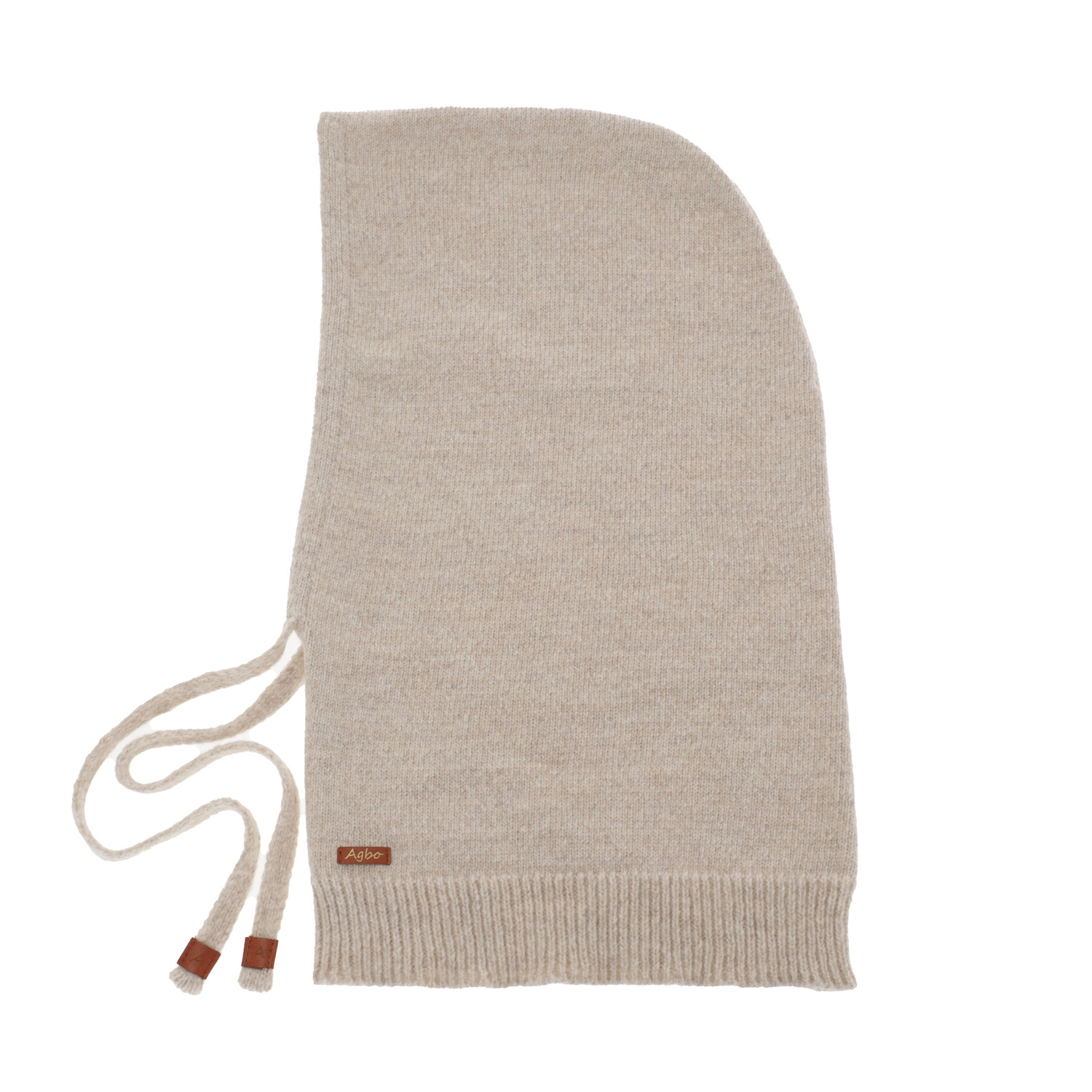 Dam vinter balaclava, beige, med merinull, Elizabeth
