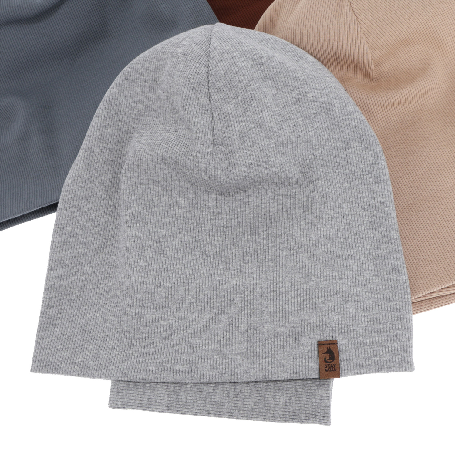 Pojke höst/vår set: mössa och tubhalsduk, beige, Amalfi