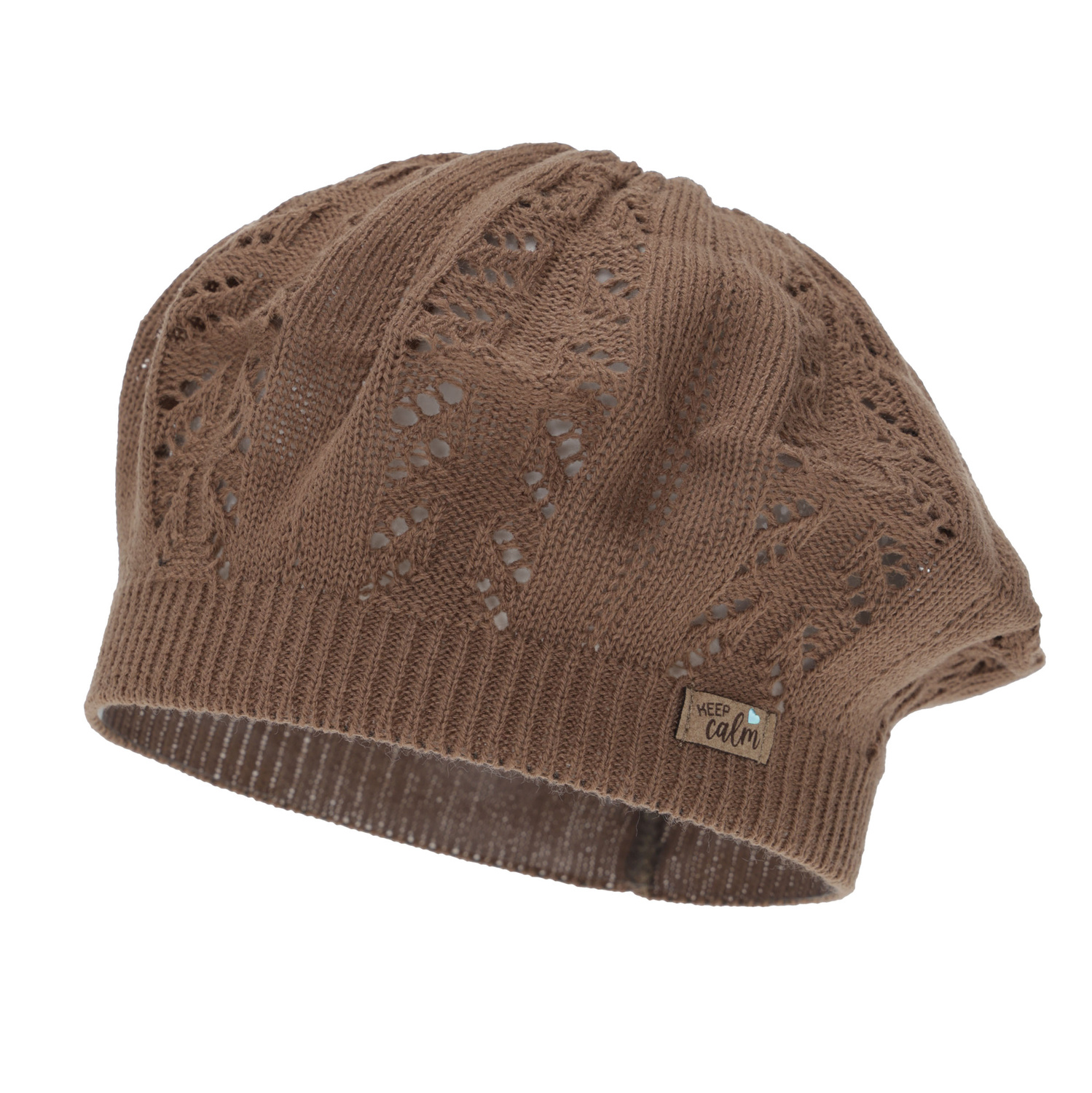Flicka höst/vår beret, brun, Kevira