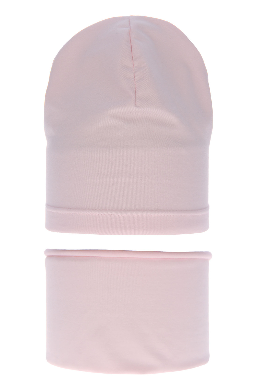 Flicka höst/vår set: mössa och tubhalsduk, rosa, fodrad med bomull, Hazelka