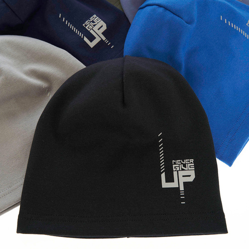 Pojke höst/vår mössa, blå, bomull, Kaltel