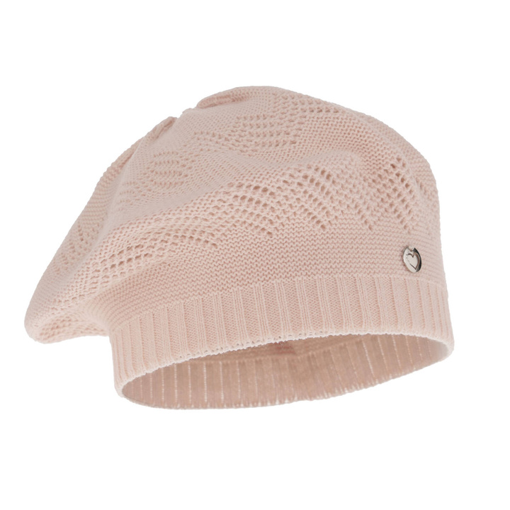 Flicka höst/vår mössa, beige, ajour, Filadelfia