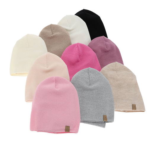 Flicka höst/vår set: mössa och halsduk, vit, 100% Merino Ull, Ricona