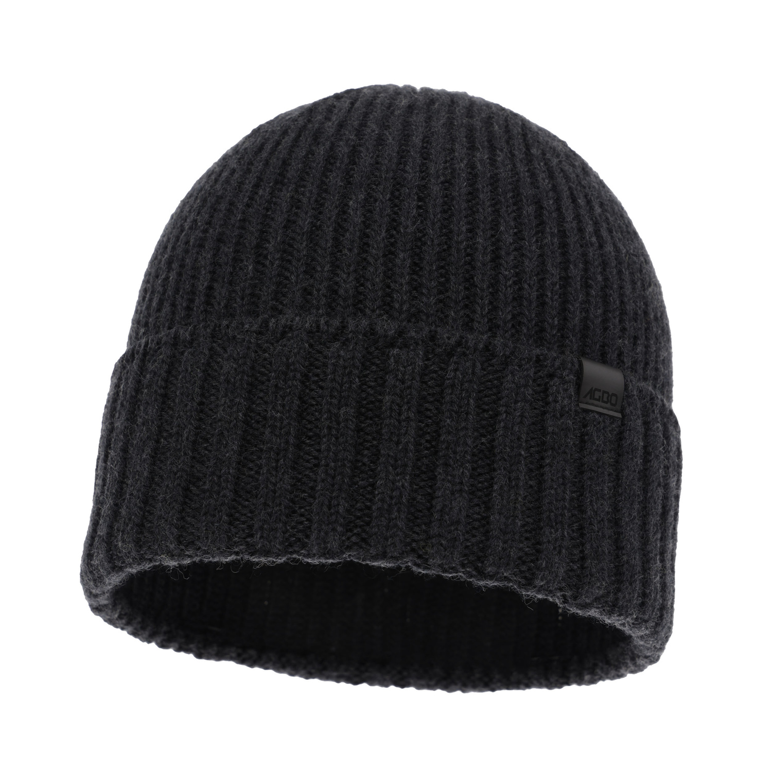 Herr vintermössa, mörkgrå, 100% Merino Ull, sömlös, Bruner