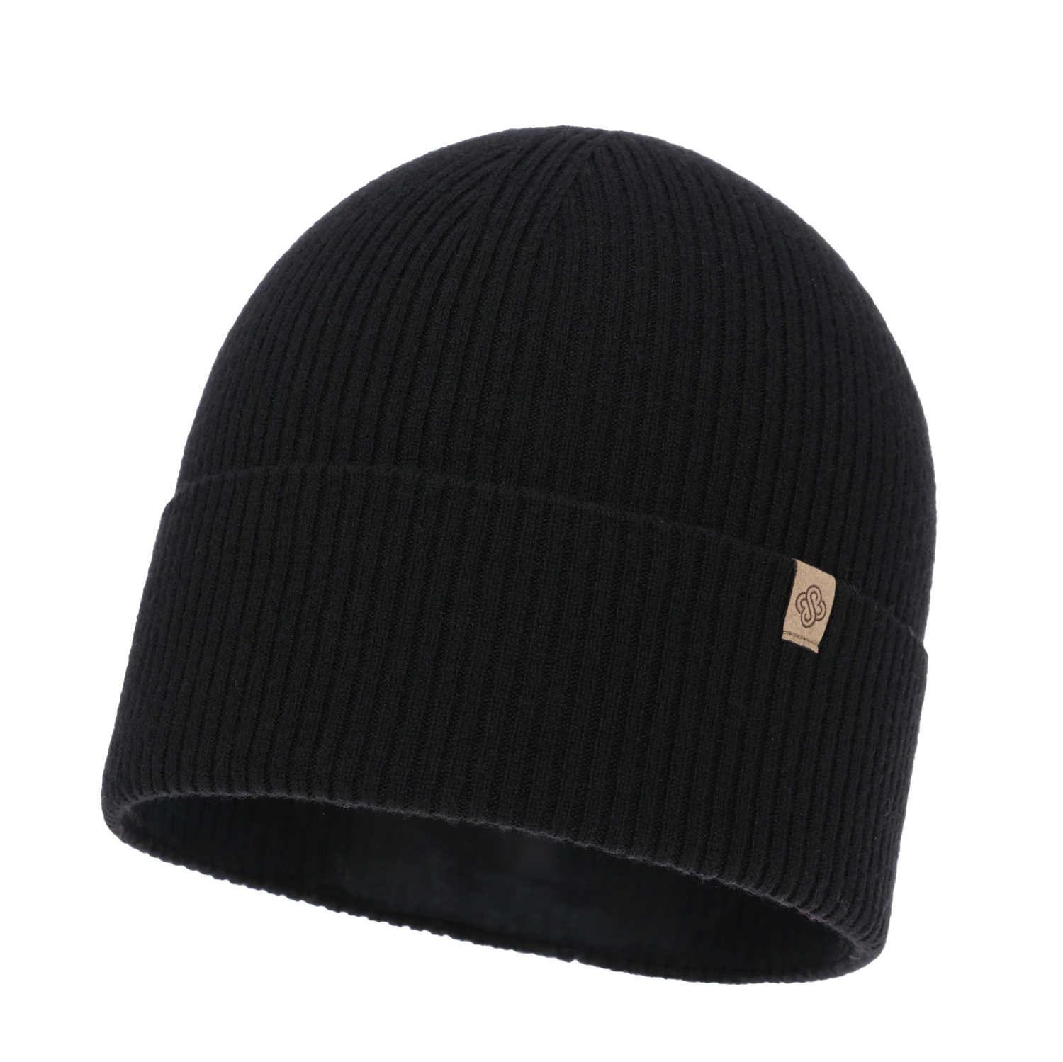 Dam vintermössa, svart, med merinull, Alineta