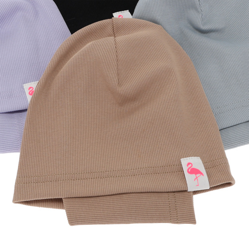 Flicka höst/vår set: mössa och halsduk, grå, bomull, Rumilla