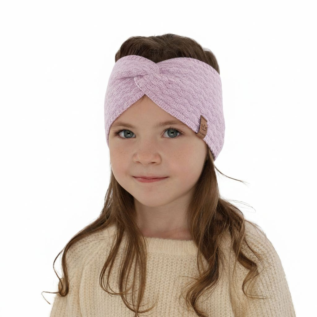 Flicka höst/vår pannband, lila, Goja