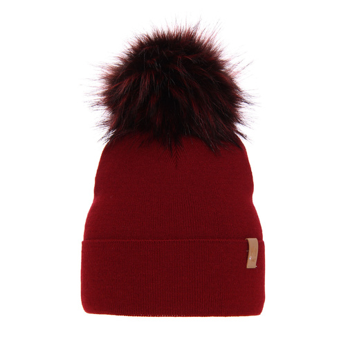 Dam vintermössa, bordå, med pompom, Kalia
