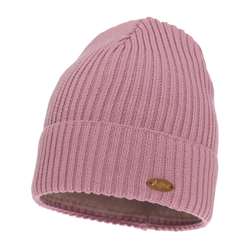 Mössa för kvinnor vinter, lila, med merinoullen Shila