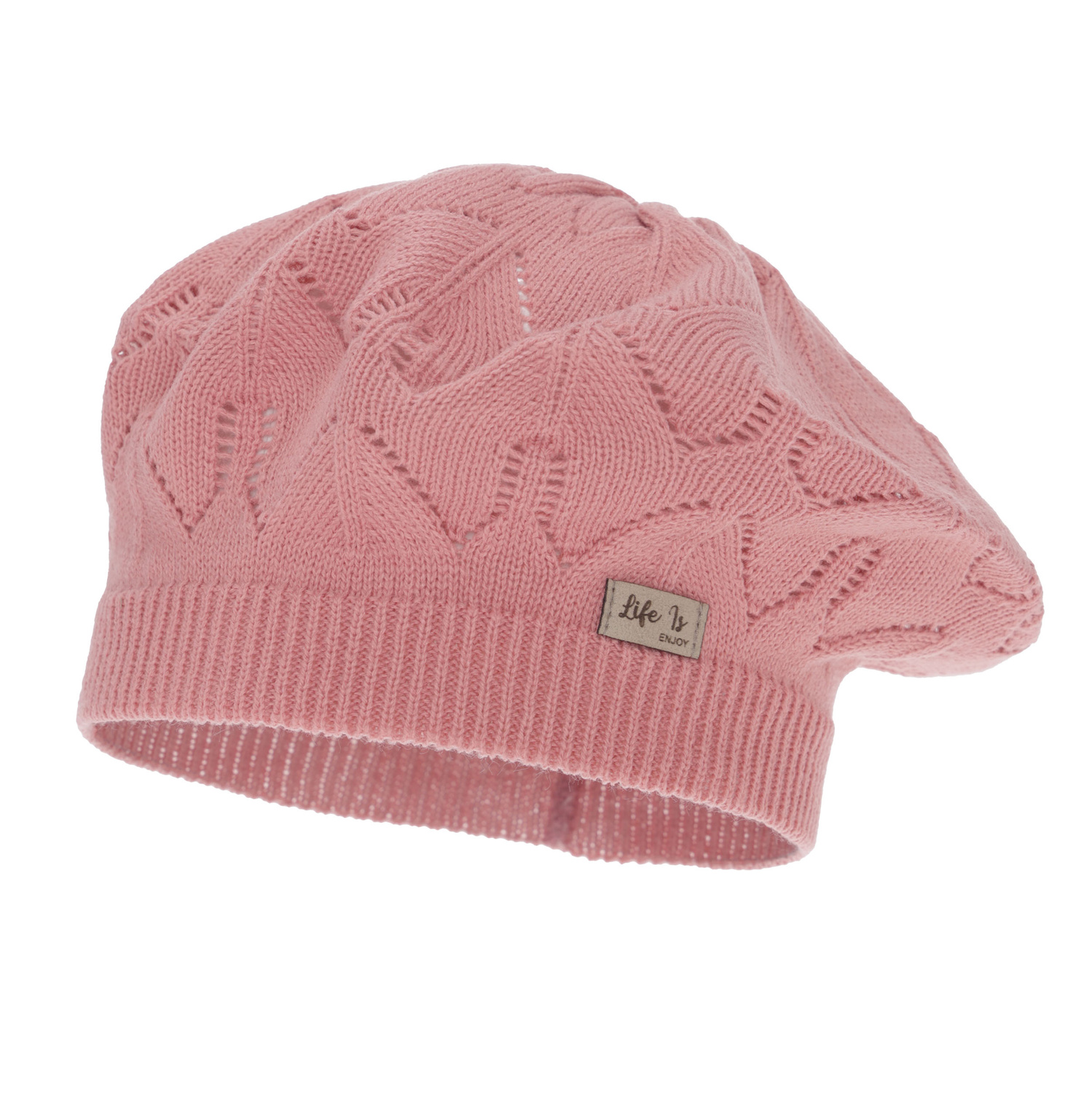 Flicka höst/vår beret, rosa, Liveria