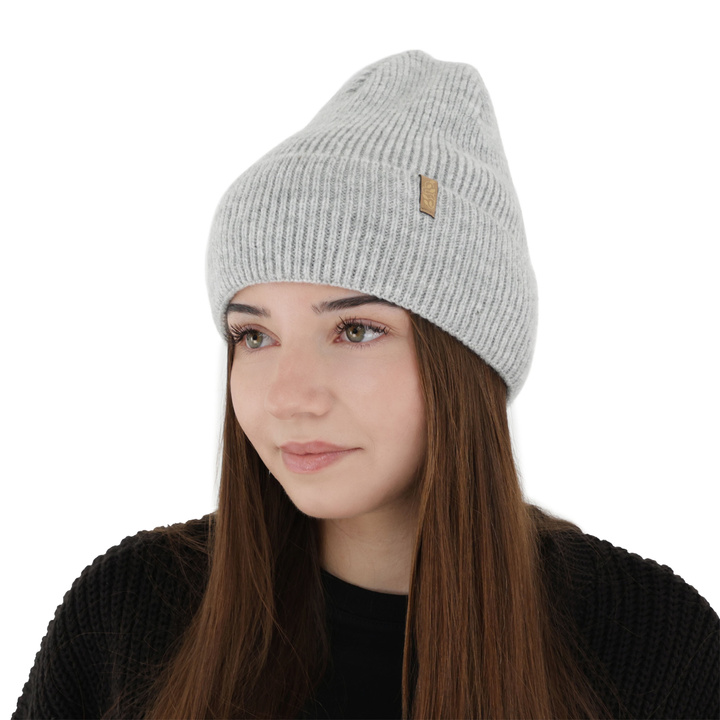 Dam vintermössa, grå, med merinull, Tahoe