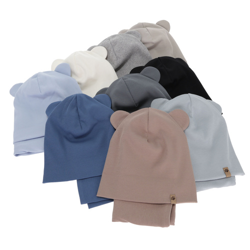 Pojke höst/vår set: mössa och tubhalsduk, beige, Farim