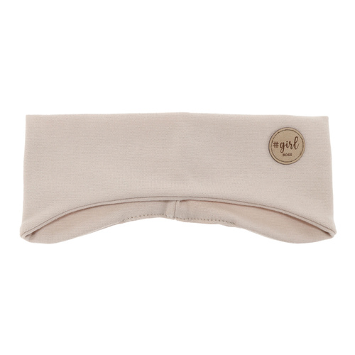 Pannband för höst och vår för flickor, beige Maranta