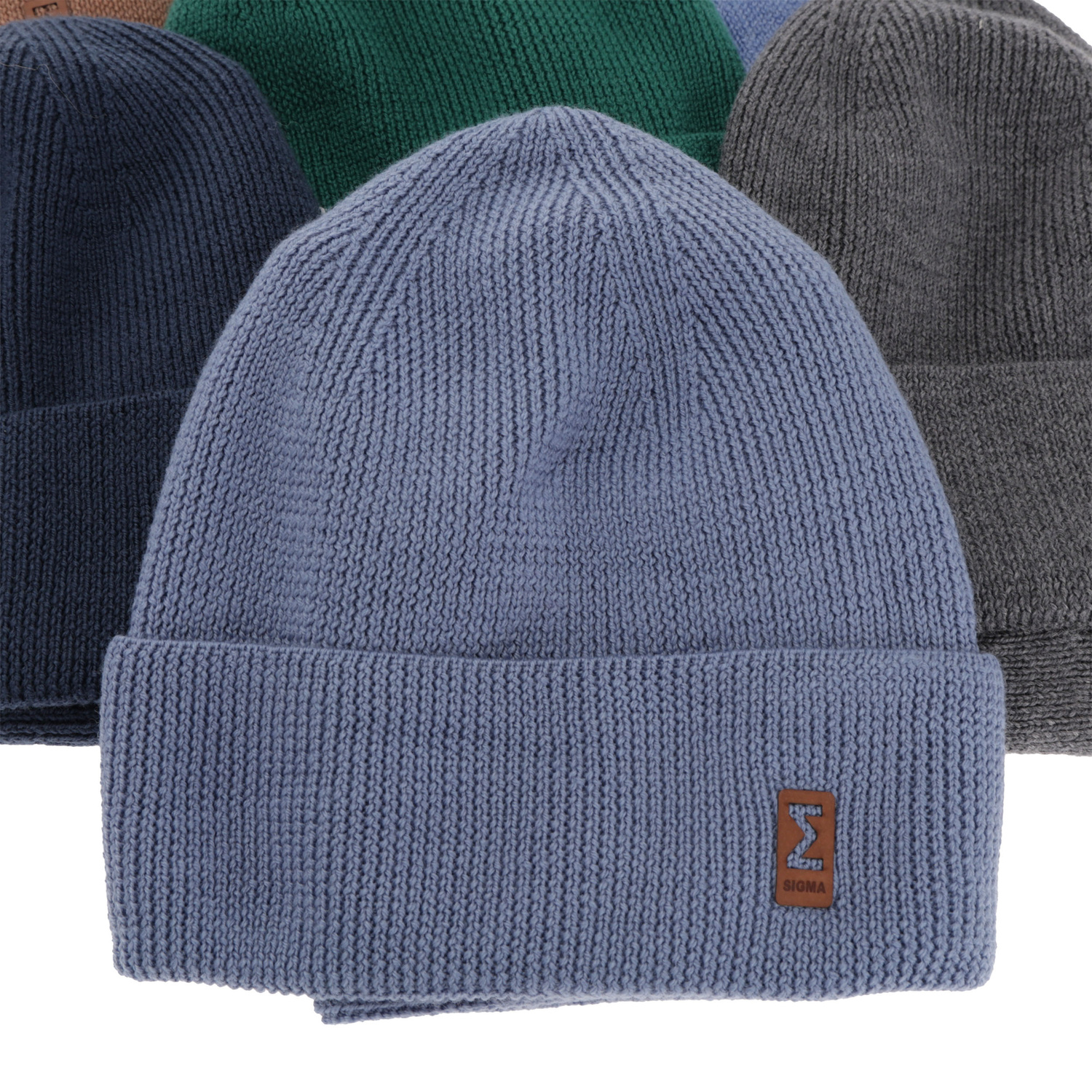 Pojke höst/vår set: mössa och tubhalsduk, blå, 100% Merino Ull, Bruce
