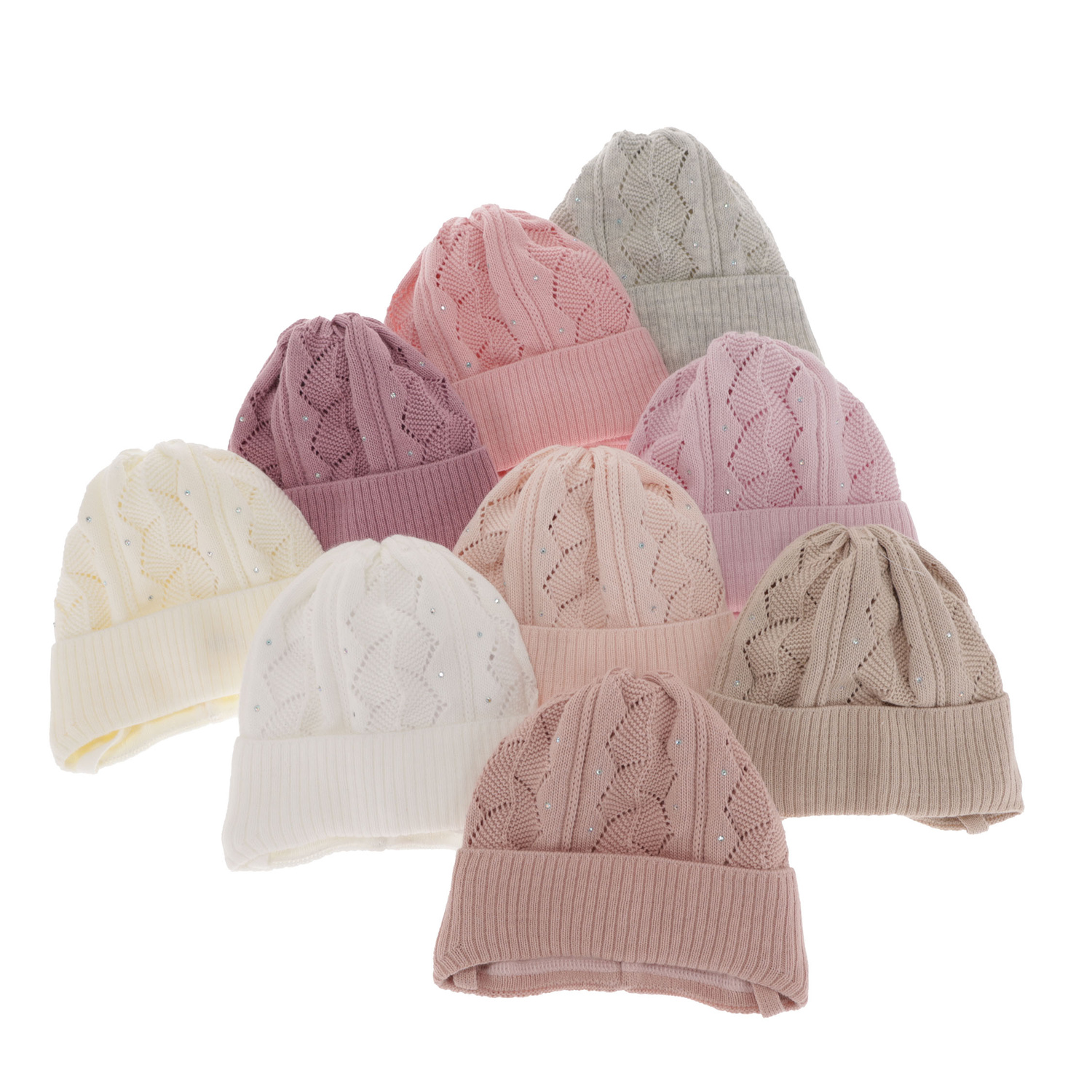 Flicka höst/vår mössa, lila, med knytband, Marinetta