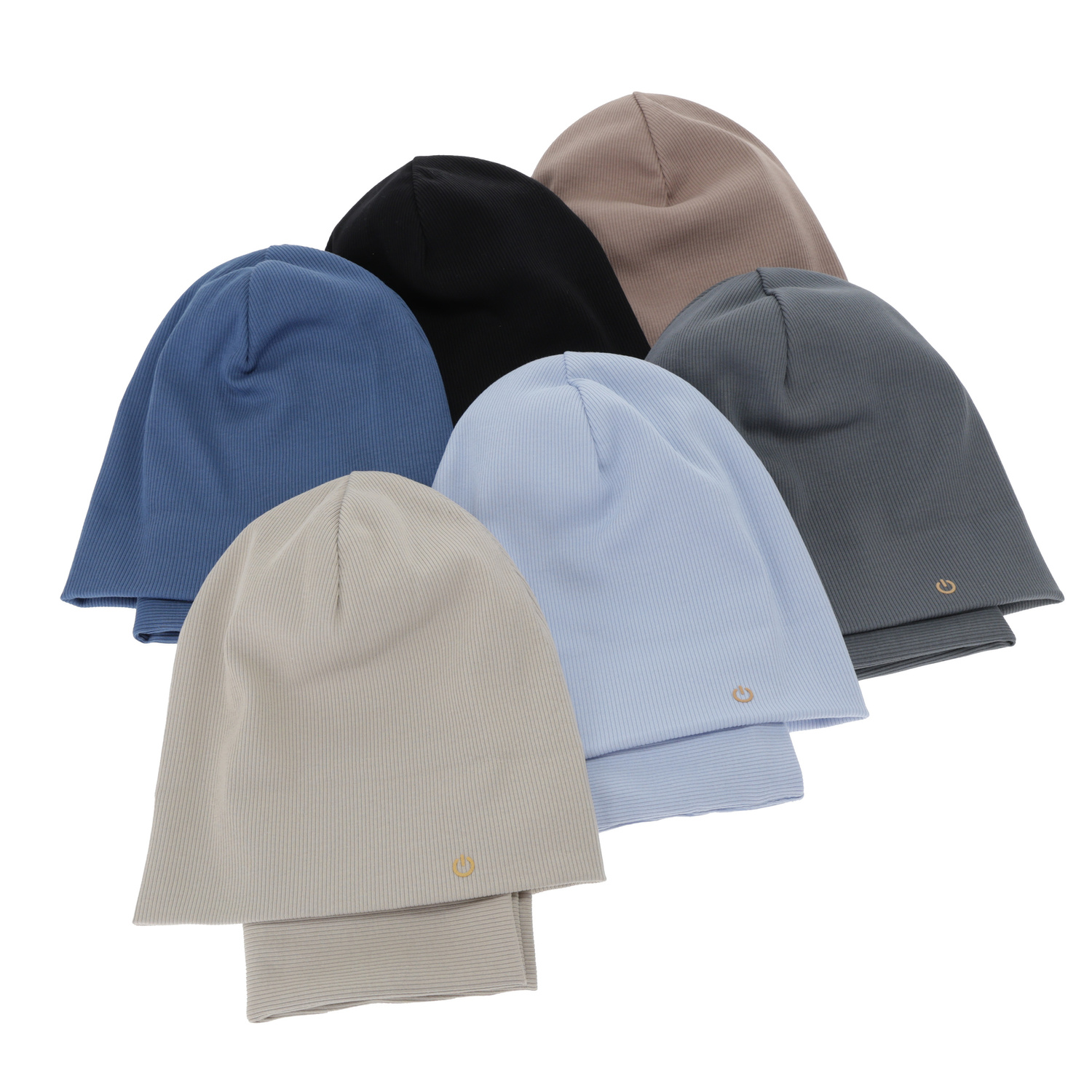 Pojke höst/vår set: mössa och tubhalsduk, bomull, beige, Desider