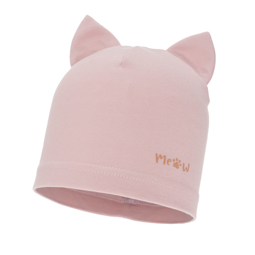 Flicka höst/vår mössa, rosa, Jaspera