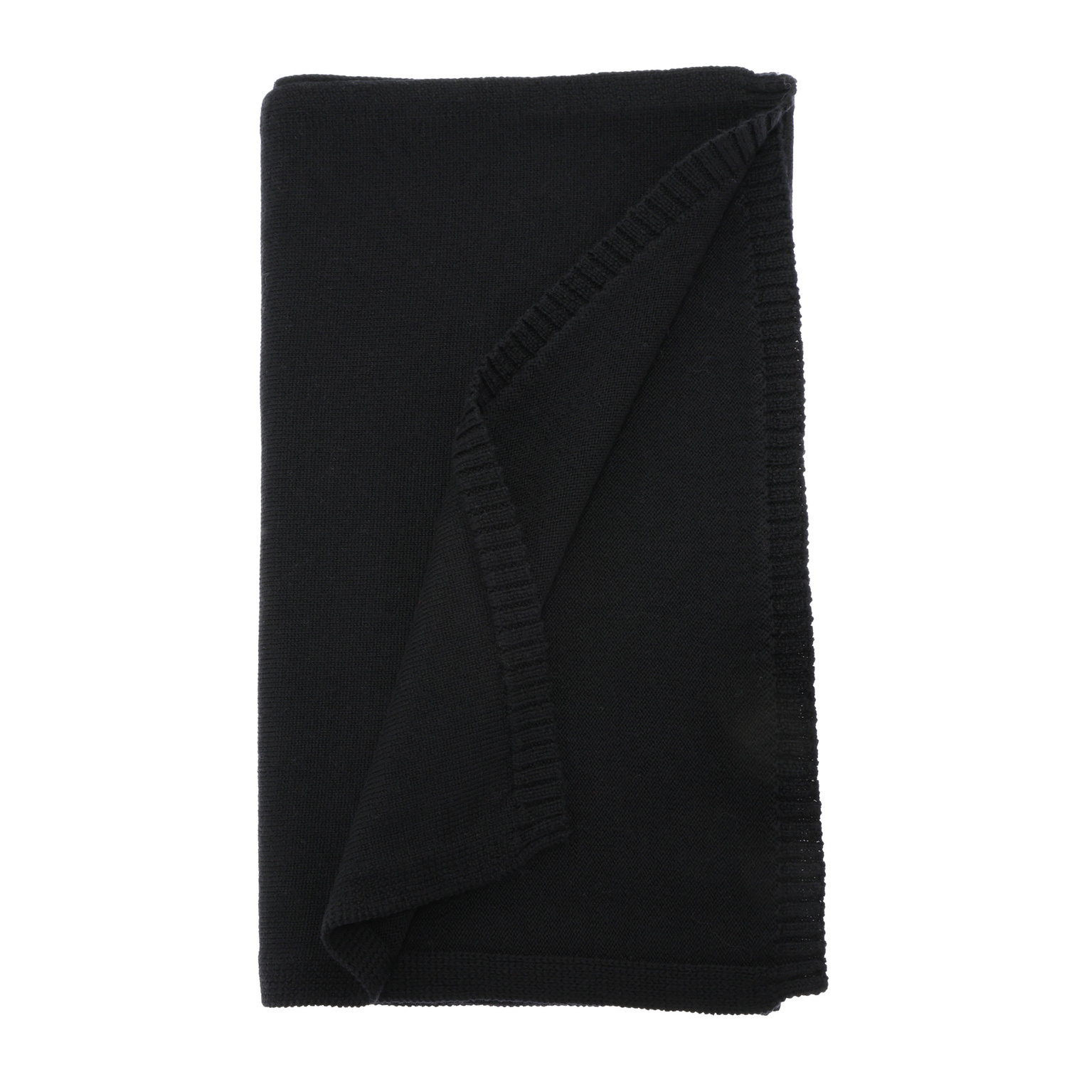 Dam vinter halsduk, svart, 100% Merino Ull, Elonia