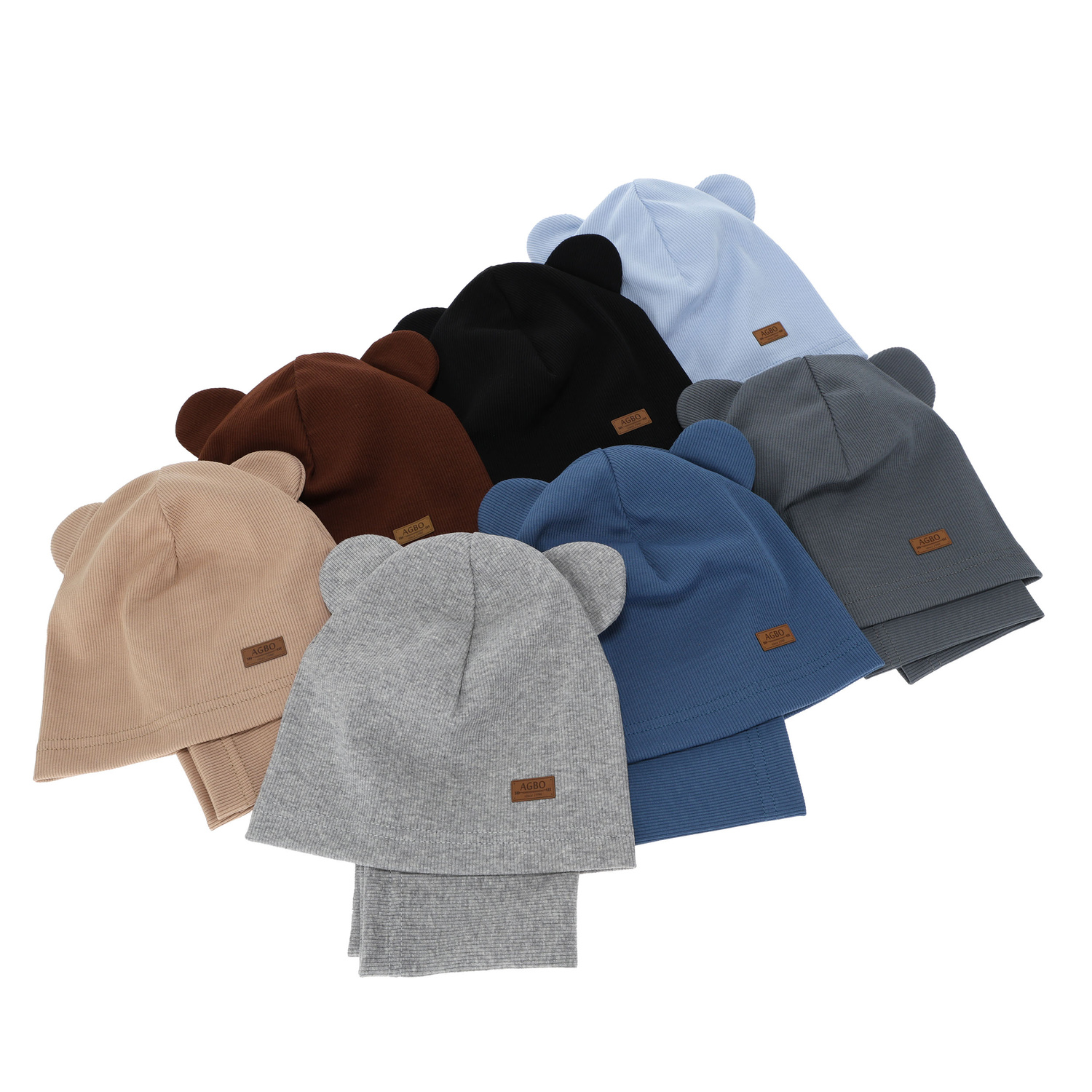 Pojke höst/vår set: mössa och tubhalsduk, grå, Gregory