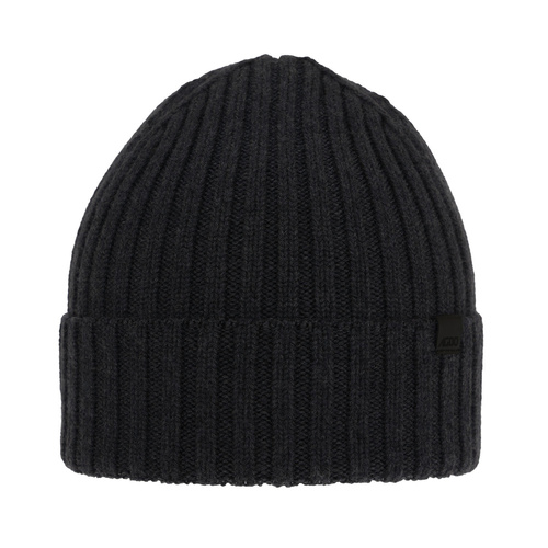 Herr vintermössa, mörkgrå, 100% Merino Ull, Nathan
