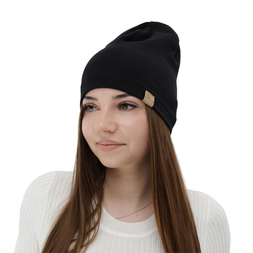Dam höst/vår mössa, ljusbeige, bomull, Brema