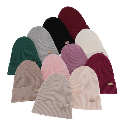 Dam vintermössa, vår, ljusrosa, 100% Merino Ull, Sophie