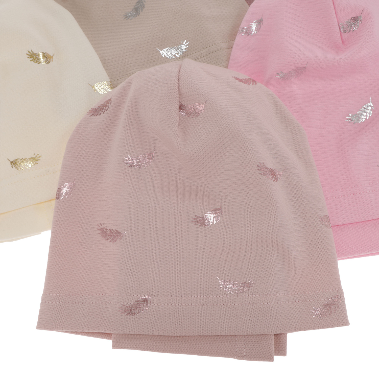 Flicka höst/vår set: mössa och halsduk, rosa, fodrad med bomull, Florena