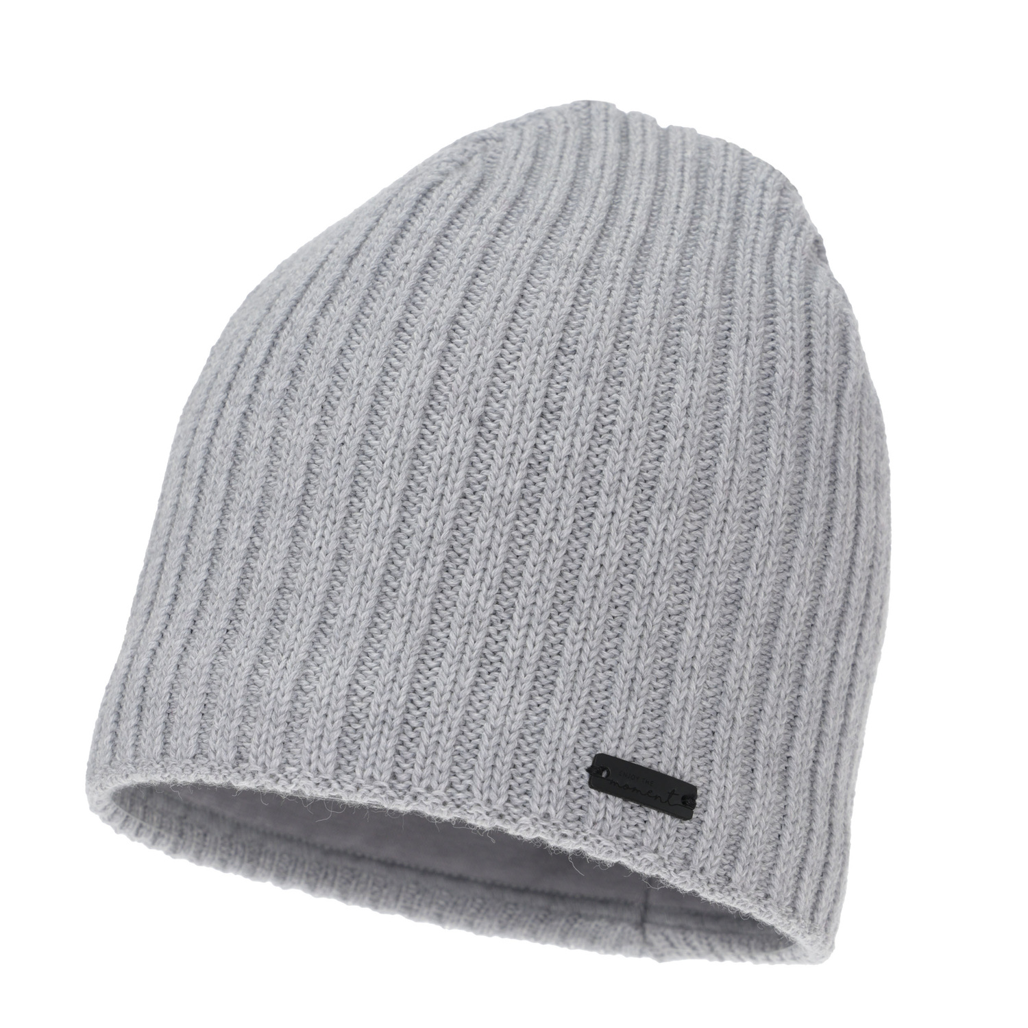 Dam vintermössa, grå, med merinull, Soletta