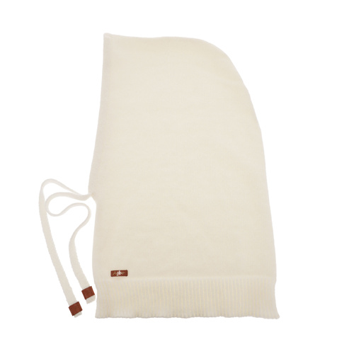Dam vinter balaclava, kremfärgad, med merinull, Elizabeth