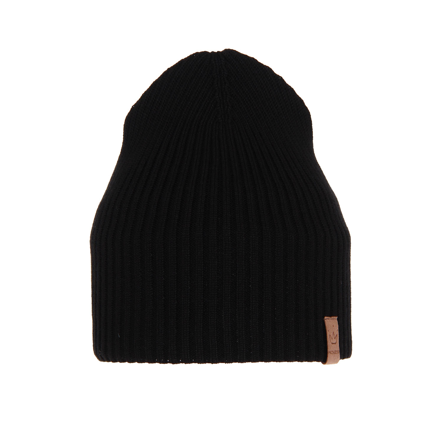 Flicka höst/vår mössa, svart, med bomull, Silana