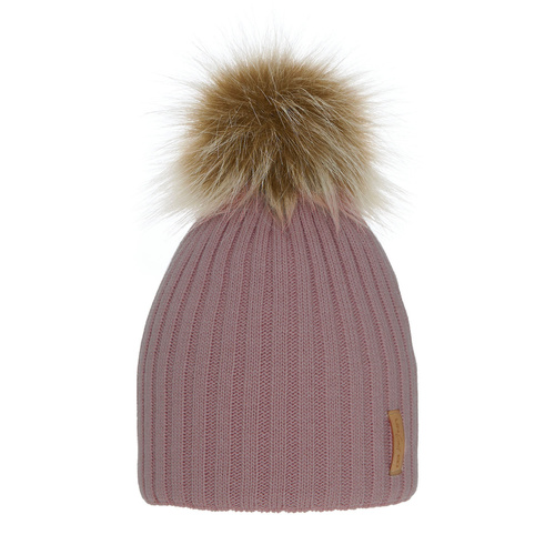 Flicka vintermössa, rosa, med pompom, Werbena
