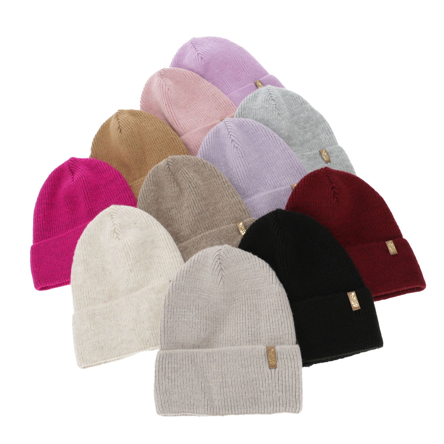 Dam vintermössa, beige, med merinull, Tahoe