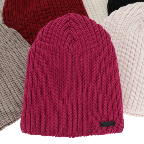 Dam vintermössa, rosa, med merinull, Soletta