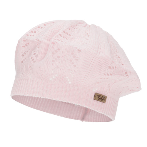 Flicka höst/vår beret, rosa, Kevira