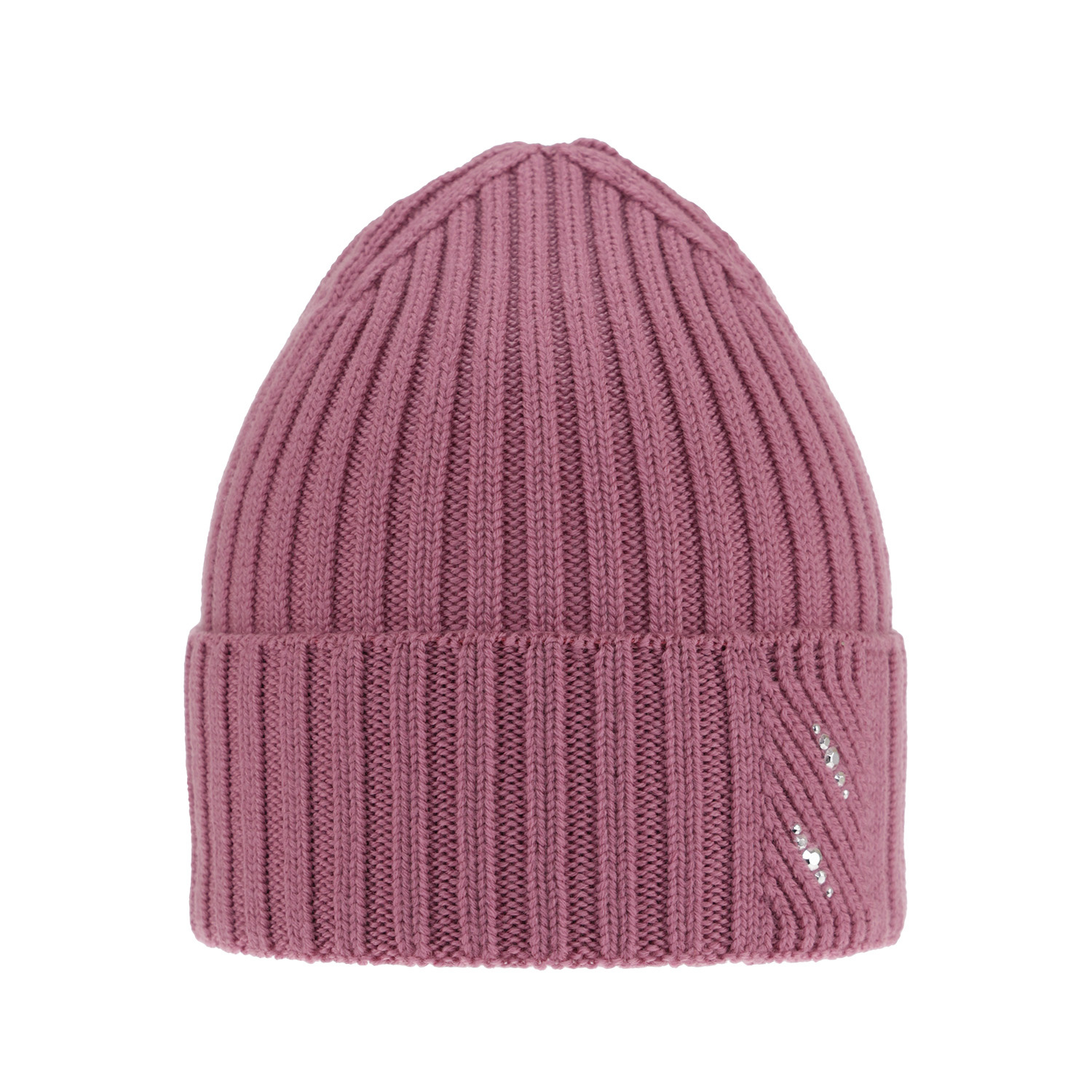 Dam vintermössa, lila, 100% Merino Ull, Ariga