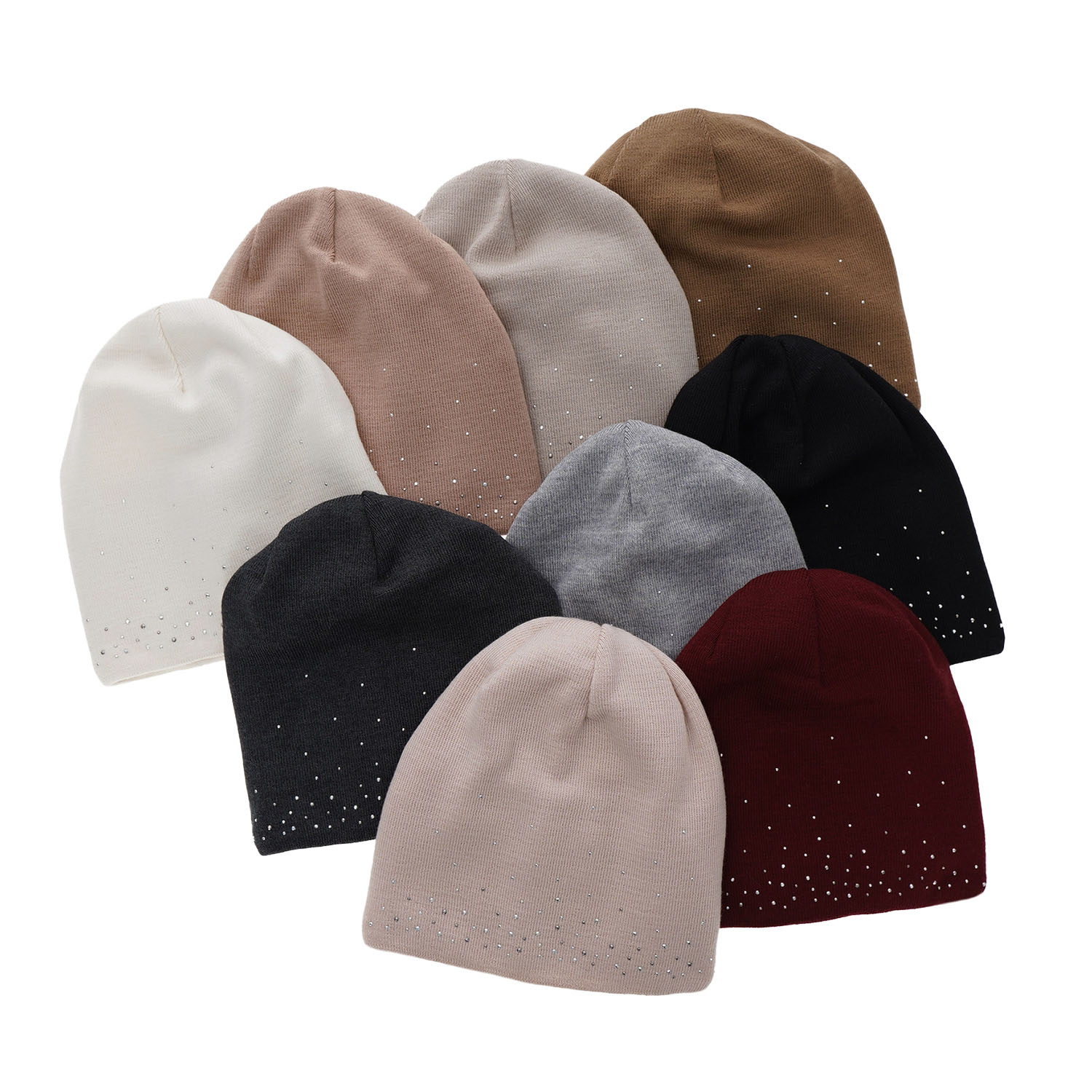 Dam vintermössa, beige, med merinull, Minerwa