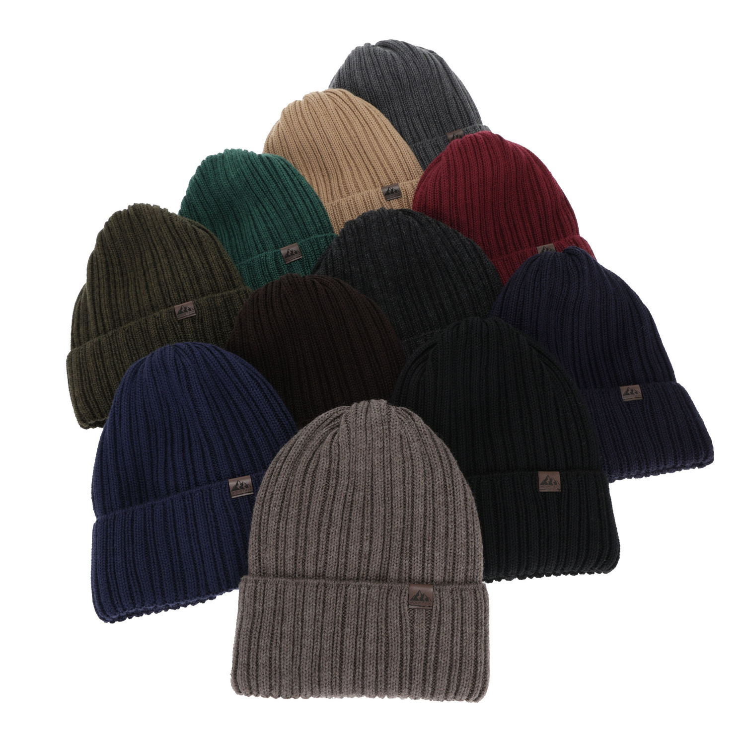 Herr vintermössa, grå, med merinull, Huno