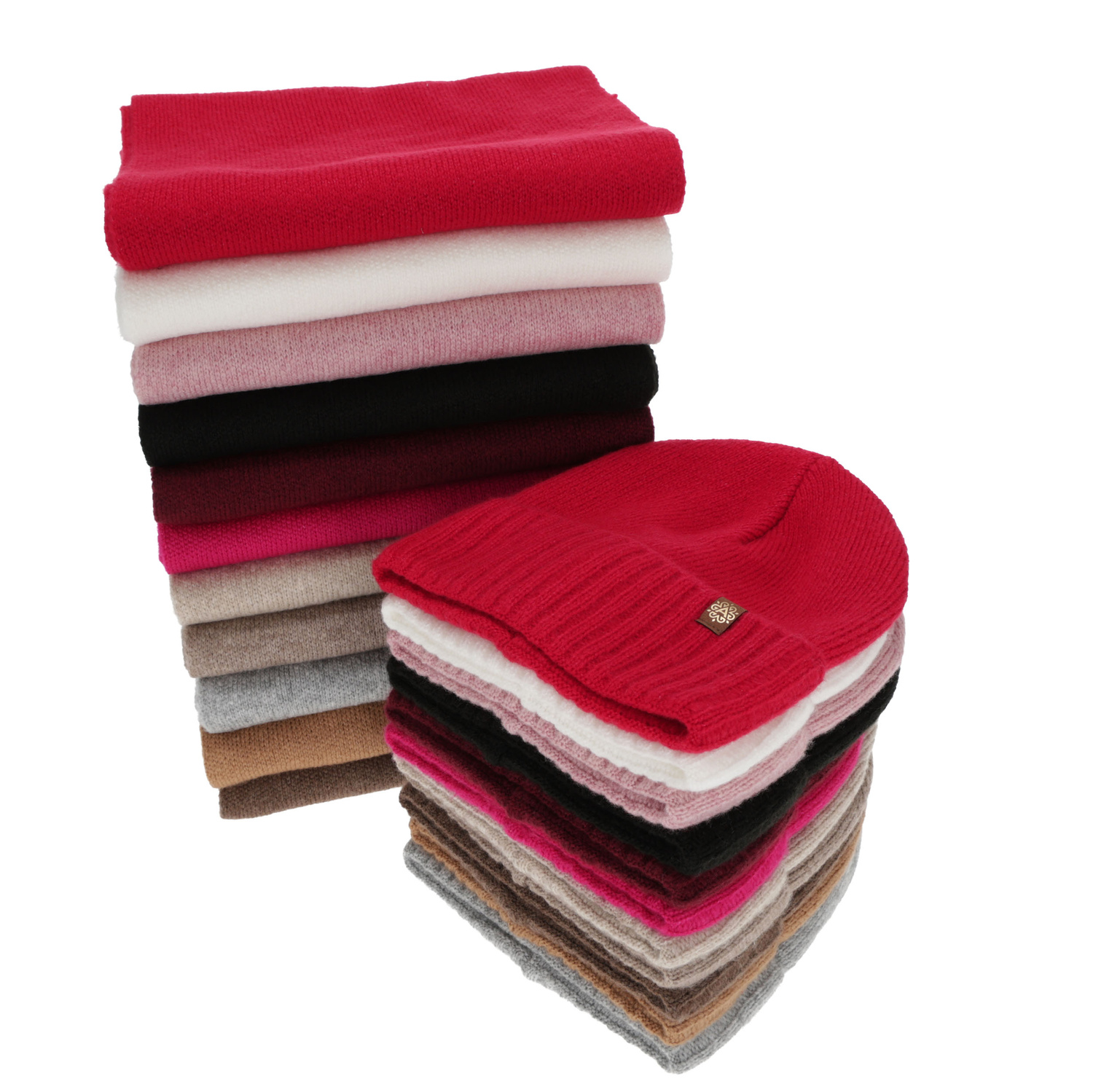 Dam vinter set: mössa och halsduk, grå, Shasta