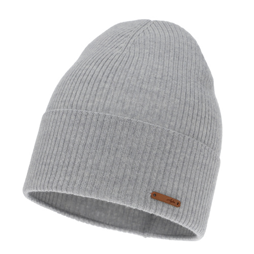 Dam höst/vår mössa, grå, 100% Merino Ull, Flerra