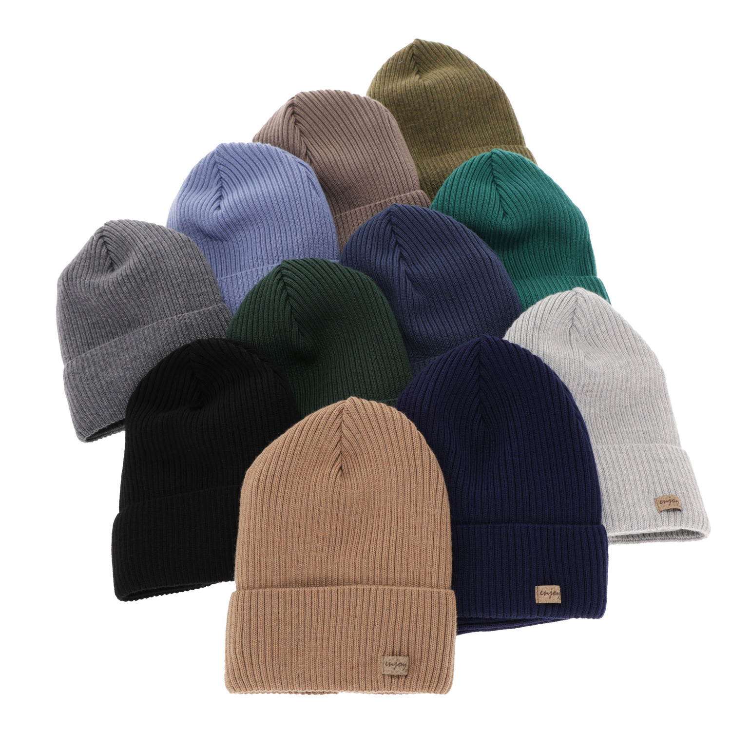 Pojke höst/vår set: mössa och tubhalsduk, svart, 100% Merino Ull, Intro